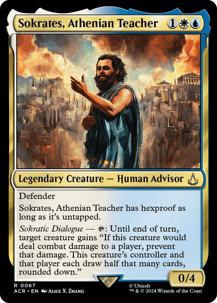 Sokrates, Athenian Teacher [Assassin's Creed] Magic: The Gathering