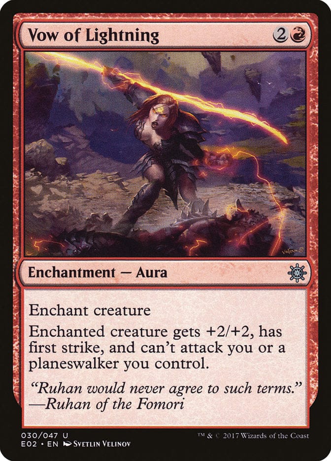 Vow of Lightning [Explorers of Ixalan] Magic: The Gathering