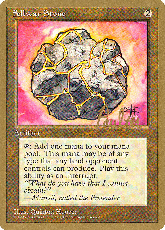 Fellwar Stone (Preston Poulter) [Pro Tour Collector Set] Magic: The Gathering
