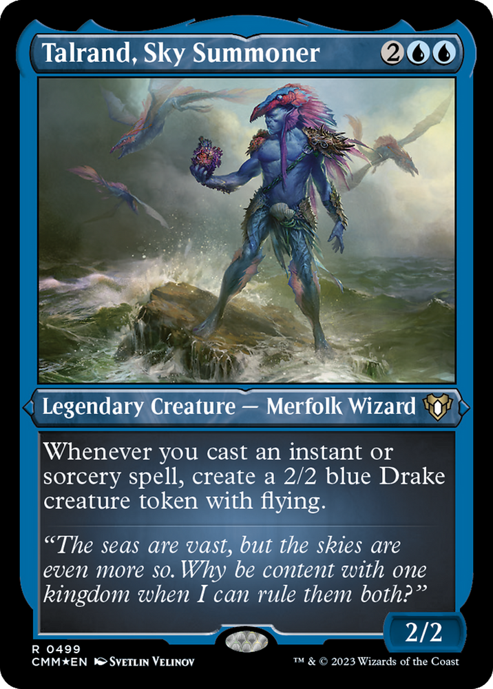 Talrand, Sky Summoner (Foil Etched) [Commander Masters] Magic: The Gathering
