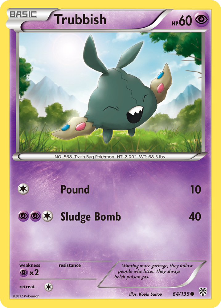 Trubbish (64/135) [Black & White: Plasma Storm] Pokémon
