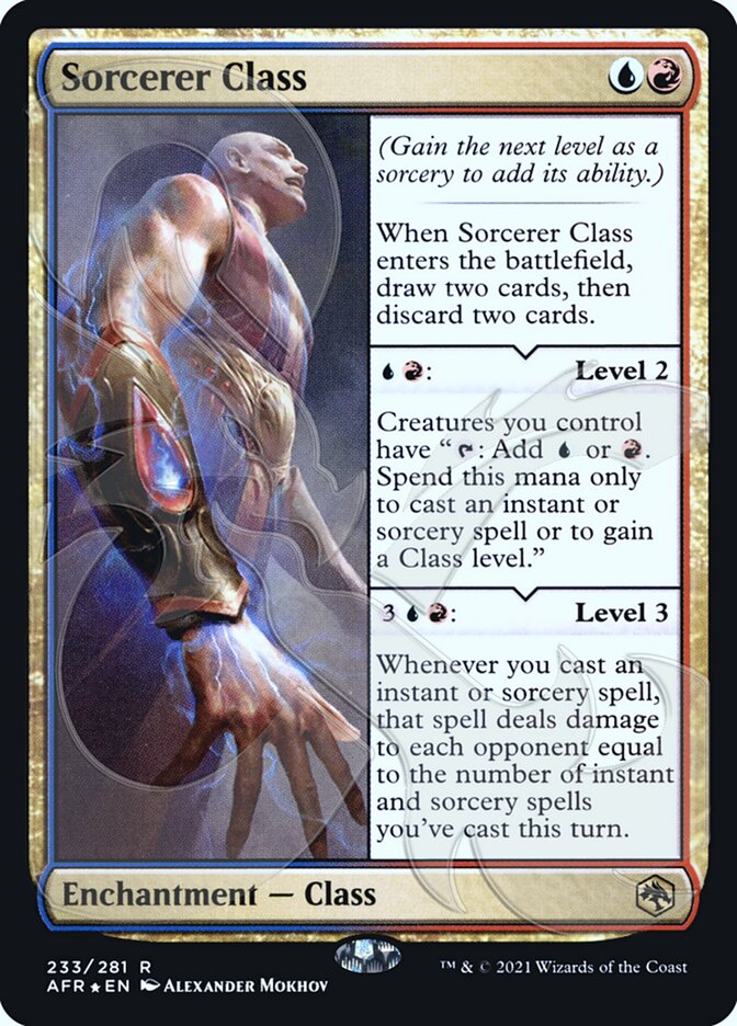 Sorcerer Class (Ampersand Promo) [Dungeons & Dragons: Adventures in the Forgotten Realms Promos] Magic: The Gathering