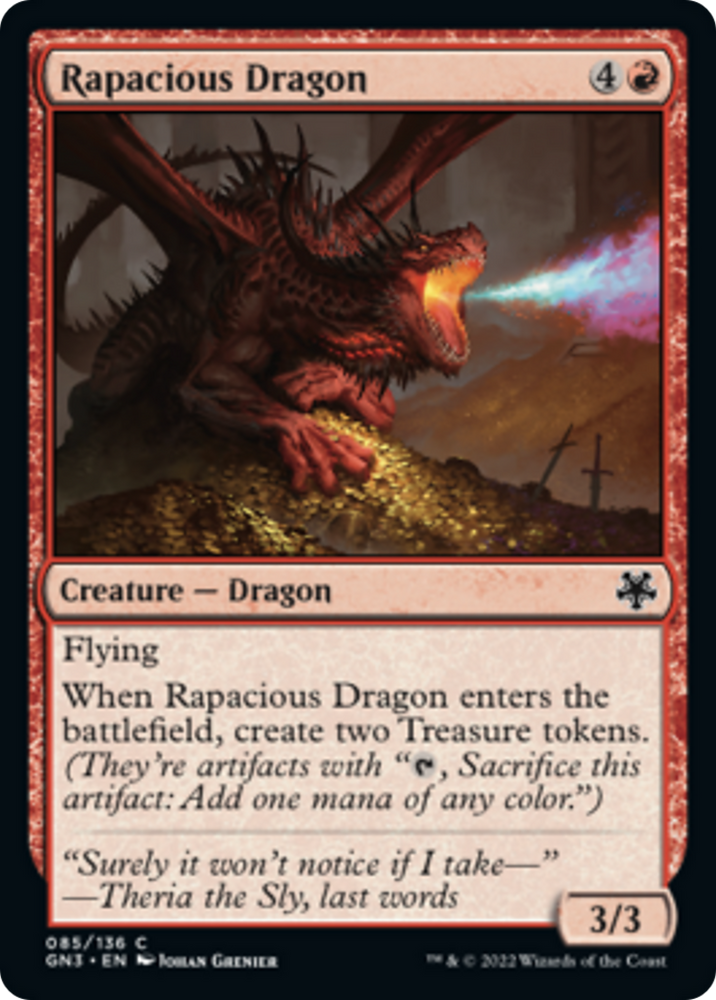 Rapacious Dragon [Game Night: Free-for-All] Magic: The Gathering