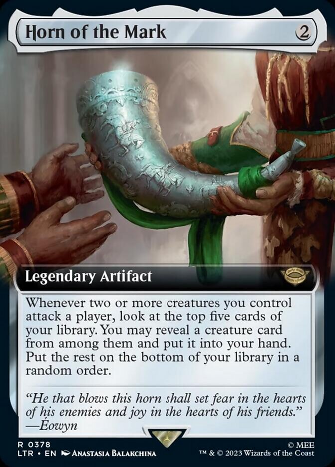 Horn of the Mark (Extended Art) [The Lord of the Rings: Tales of Middle-Earth] Magic: The Gathering