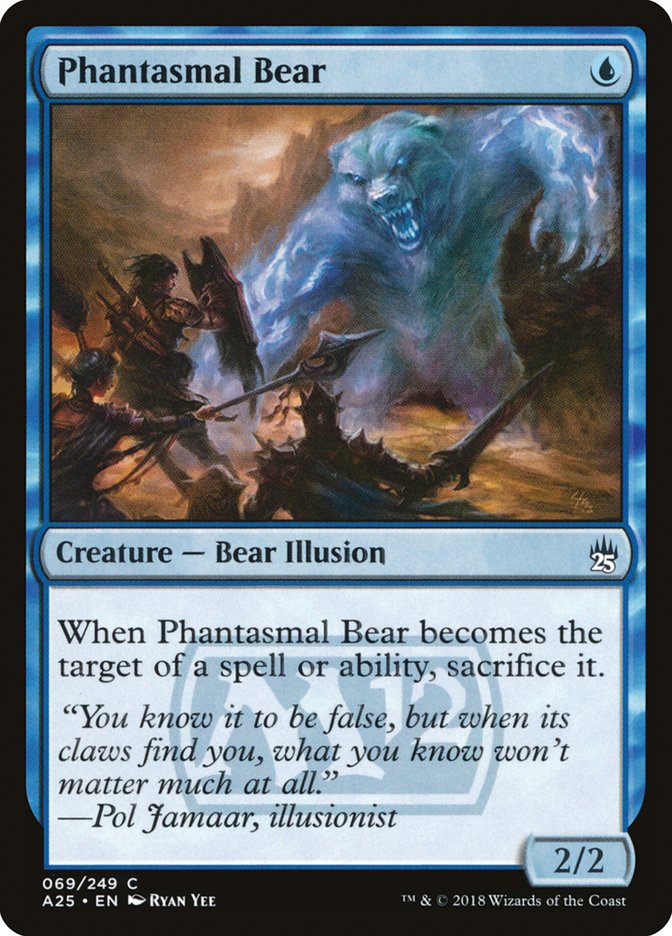 Phantasmal Bear [Masters 25] Magic: The Gathering