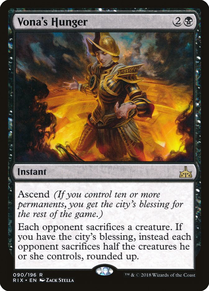 Vona's Hunger [Rivals of Ixalan] Magic: The Gathering