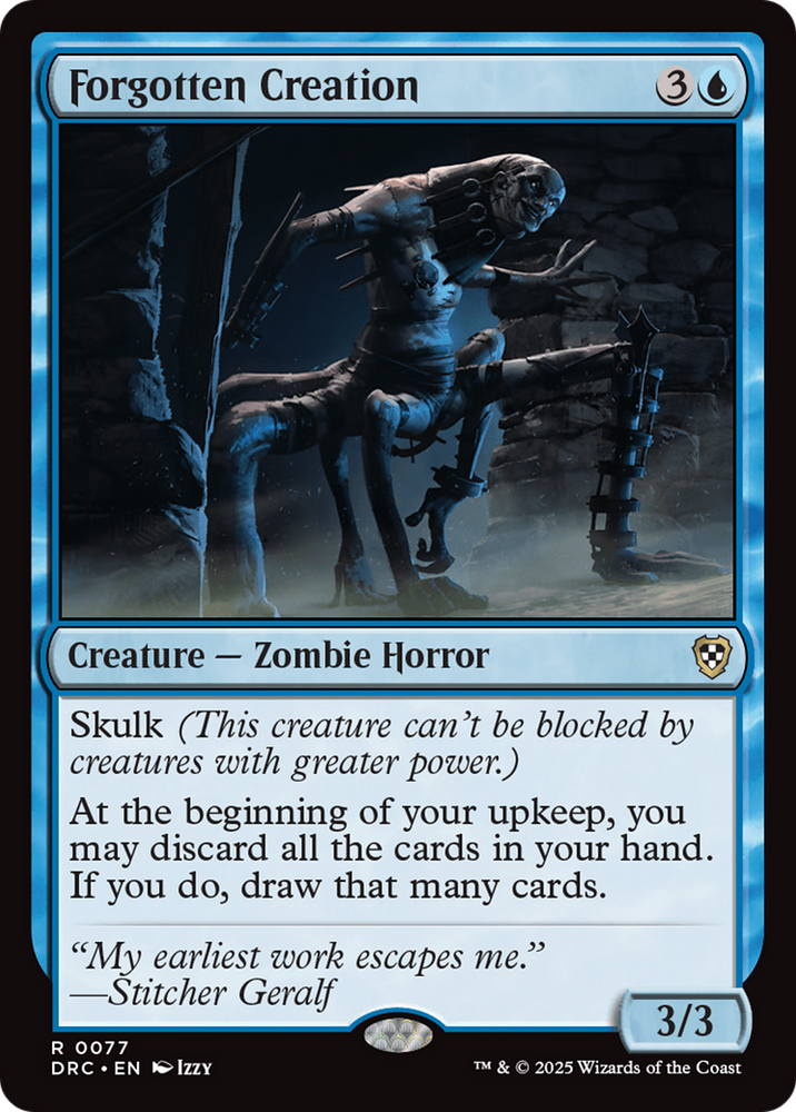 Forgotten Creation [Aetherdrift Commander] Magic: The Gathering