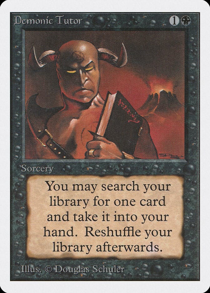 Demonic Tutor [Unlimited Edition] Magic: The Gathering