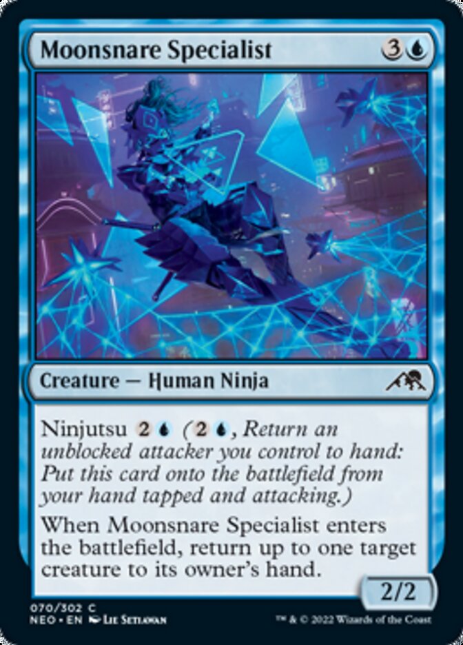 Moonsnare Specialist [Kamigawa: Neon Dynasty] Magic: The Gathering
