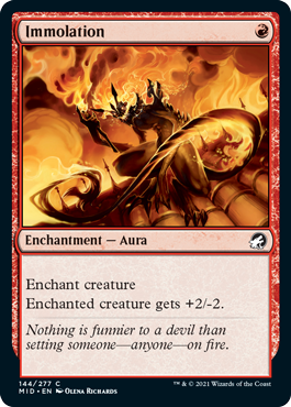 Immolation [Innistrad: Midnight Hunt] Magic: The Gathering