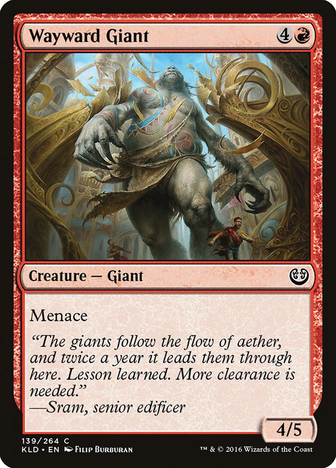 Wayward Giant [Kaladesh] Magic: The Gathering