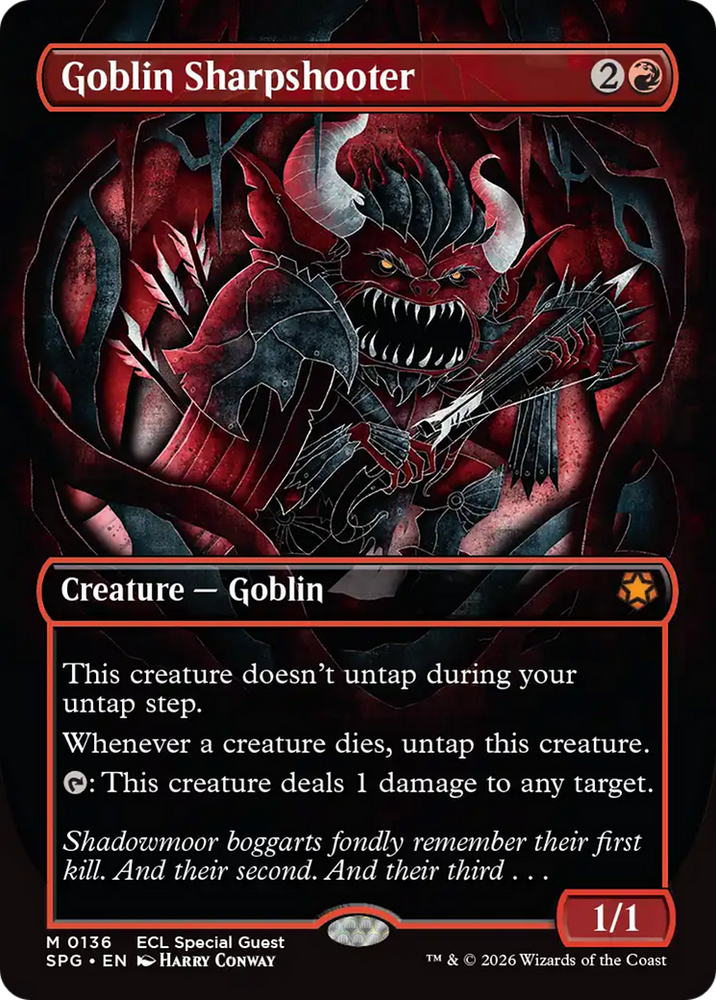 Goblin Sharpshooter (Borderless) [Lorwyn Eclipsed Special Guests] Magic: The Gathering