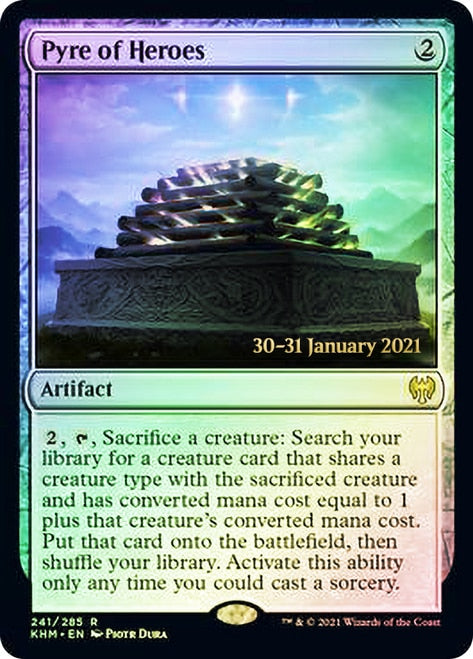 Pyre of Heroes [Kaldheim Prerelease Promos] Magic: The Gathering