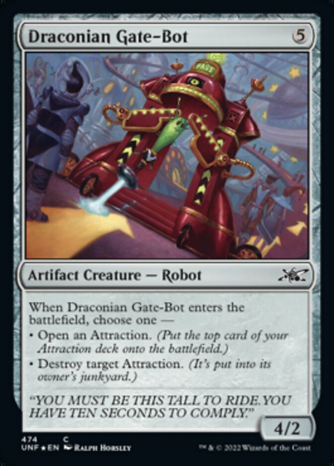 Draconian Gate-Bot (Galaxy Foil) [Unfinity] Magic: The Gathering