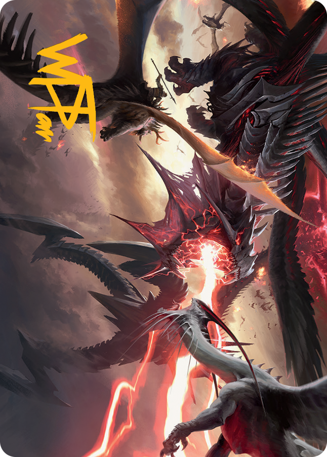 Invasion of Tarkir Art Card (Gold-Stamped Signature) [March of the Machine Art Series] Magic: The Gathering
