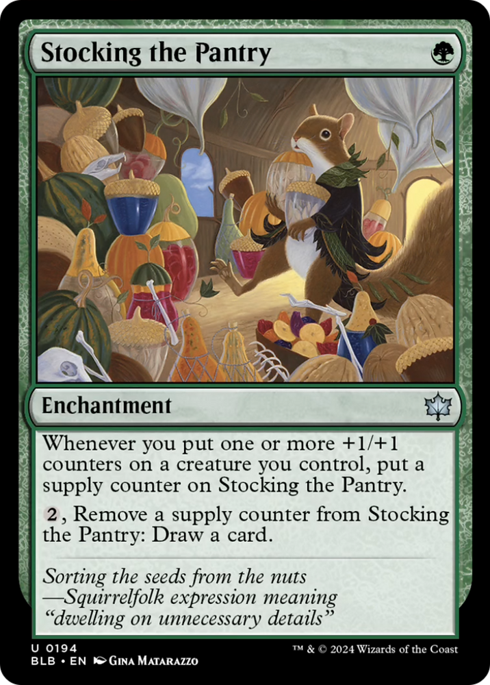Stocking the Pantry [Bloomburrow] Magic: The Gathering