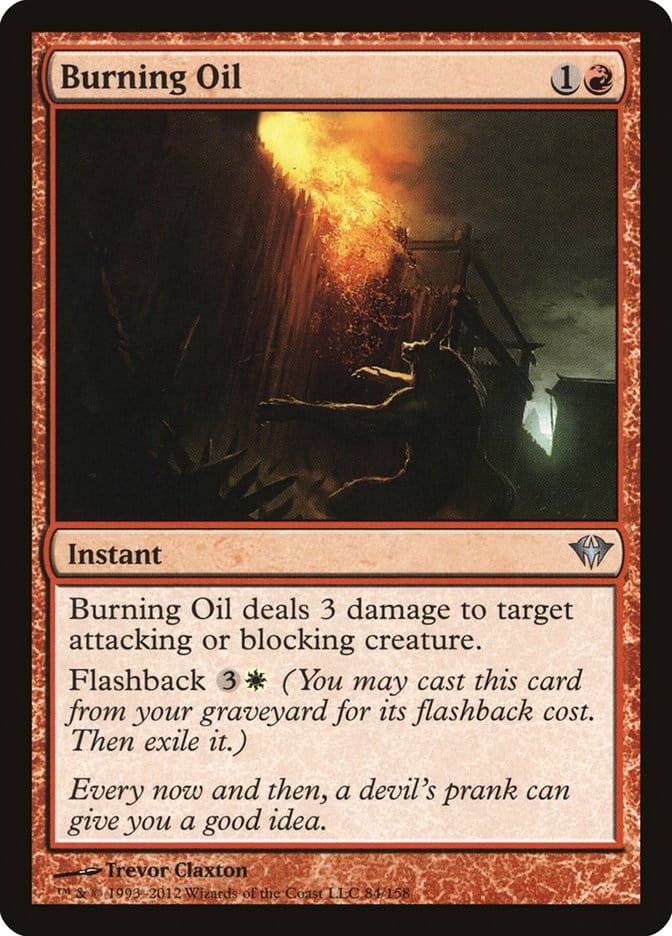 Burning Oil [Dark Ascension] Magic: The Gathering