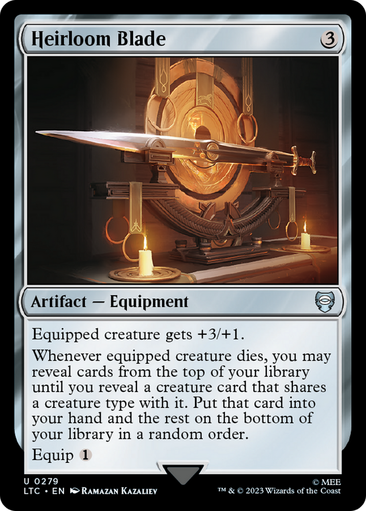 Heirloom Blade [The Lord of the Rings: Tales of Middle-Earth Commander] Magic: The Gathering