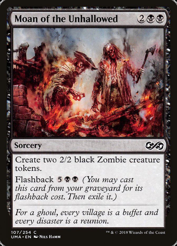 Moan of the Unhallowed [Ultimate Masters] Magic: The Gathering