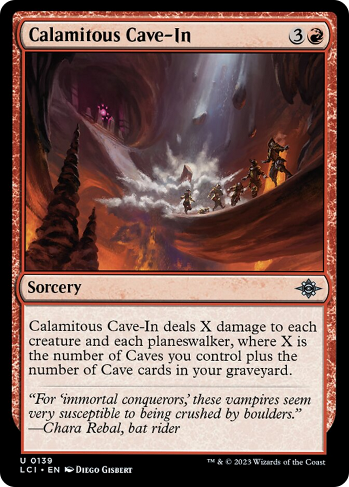 Calamitous Cave-In [The Lost Caverns of Ixalan] Magic: The Gathering