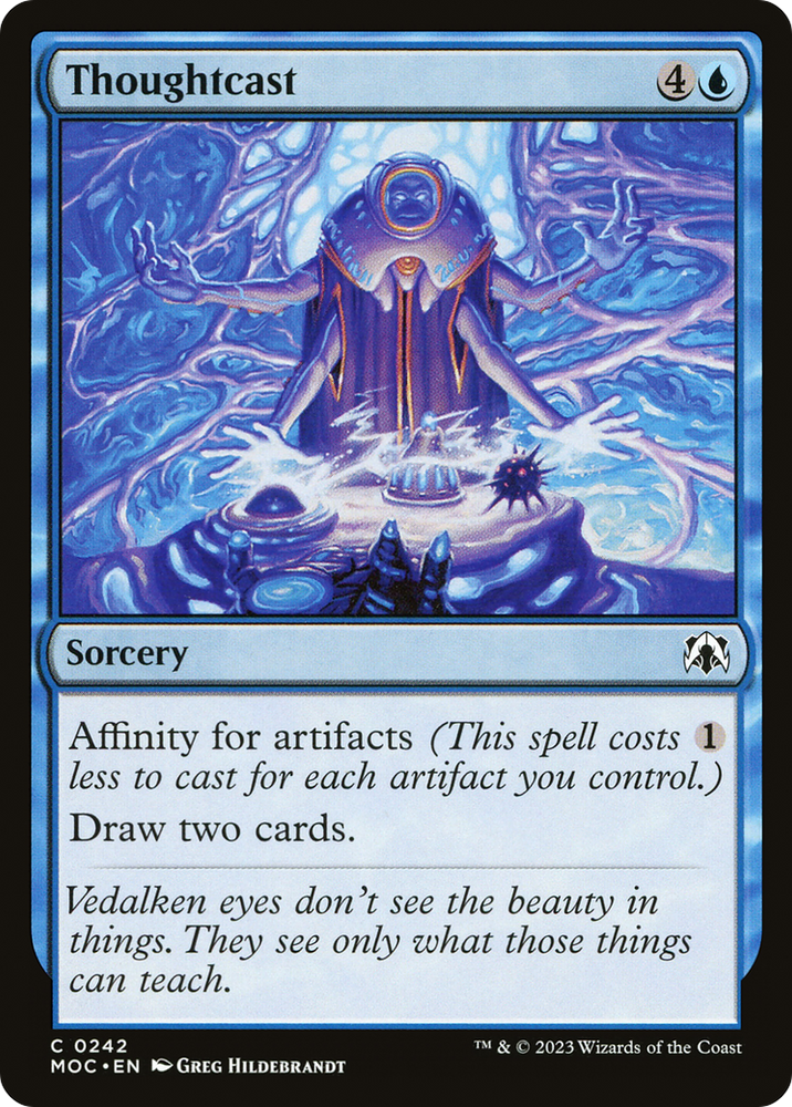 Thoughtcast [March of the Machine Commander] Magic: The Gathering