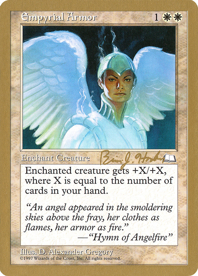 Empyrial Armor (Brian Hacker) [World Championship Decks 1998] Magic: The Gathering