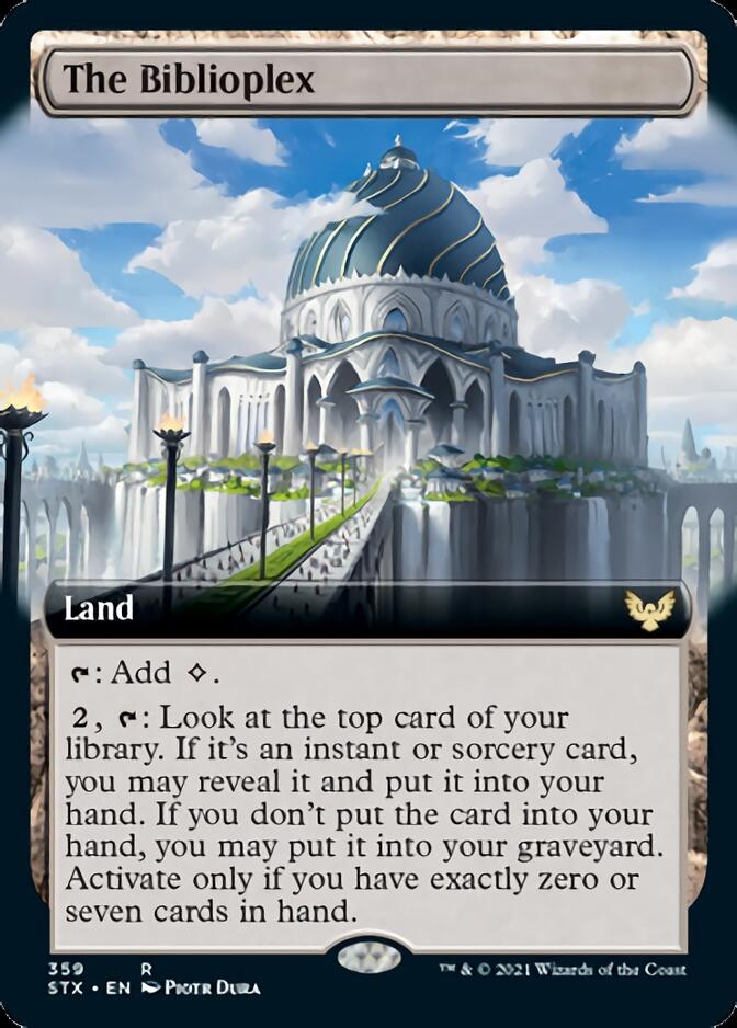 The Biblioplex (Extended Art) [Strixhaven: School of Mages] Magic: The Gathering
