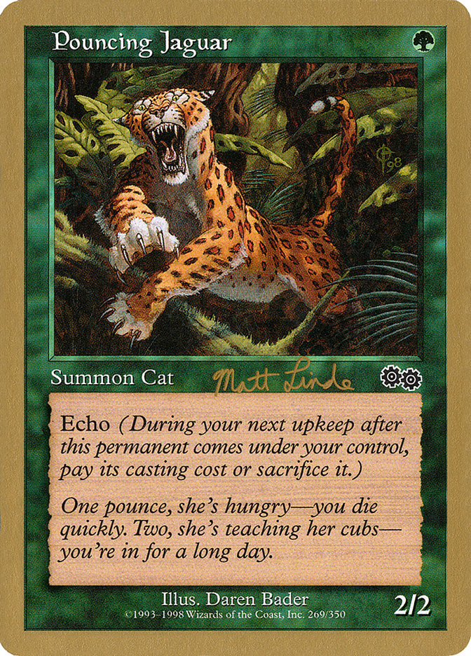 Pouncing Jaguar (Matt Linde) [World Championship Decks 1999] Magic: The Gathering