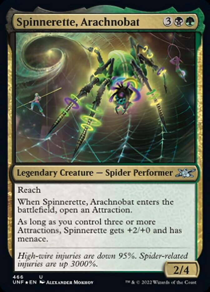 Spinnerette, Arachnobat (Galaxy Foil) [Unfinity] Magic: The Gathering