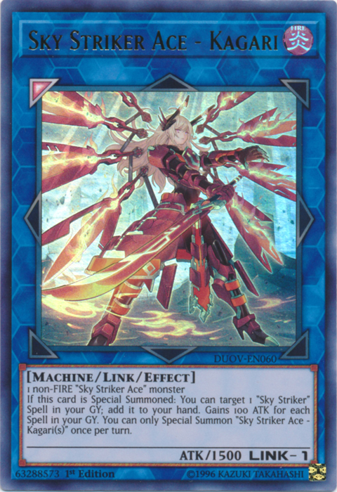 Sky Striker Ace - Kagari [DUOV-EN060] Ultra Rare - Yugioh Cards For Your TCG Needs!