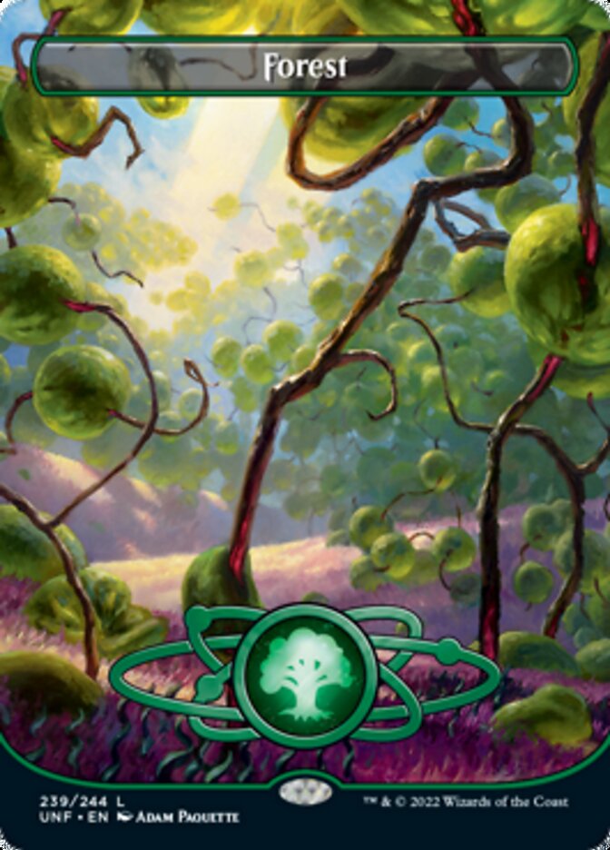 Forest (239) (Planetary Space-ic Land) [Unfinity] Magic: The Gathering
