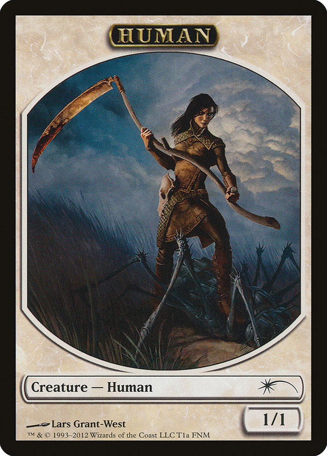 Human // Wolf Double-Sided Token [Friday Night Magic 2012] Magic: The Gathering
