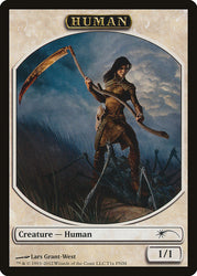 Human // Wolf Double-Sided Token [Friday Night Magic 2012] Magic: The Gathering