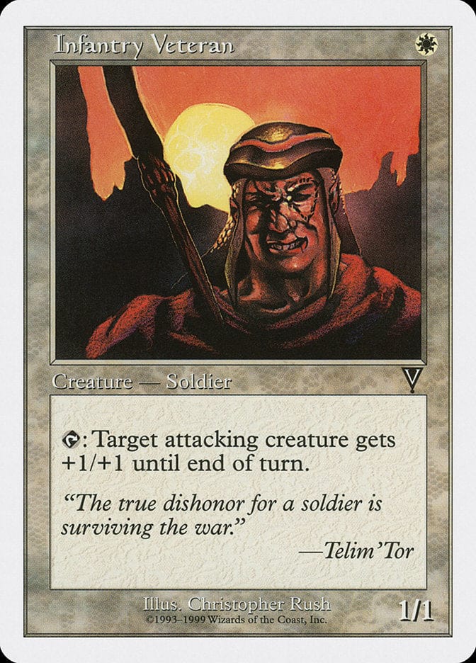 Infantry Veteran [Battle Royale] Magic: The Gathering