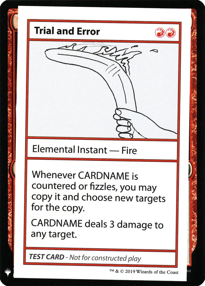 Trial and Error [Mystery Booster Playtest Cards] Magic: The Gathering