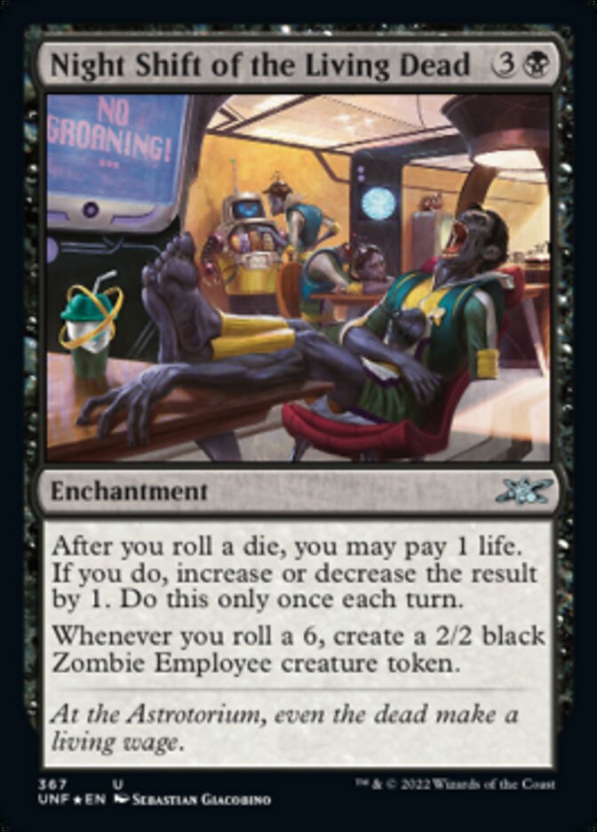 Night Shift of the Living Dead (Galaxy Foil) [Unfinity] Magic: The Gathering