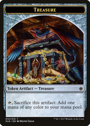 Saproling // Treasure (010) Double-Sided Token [Explorers of Ixalan Tokens] Magic: The Gathering