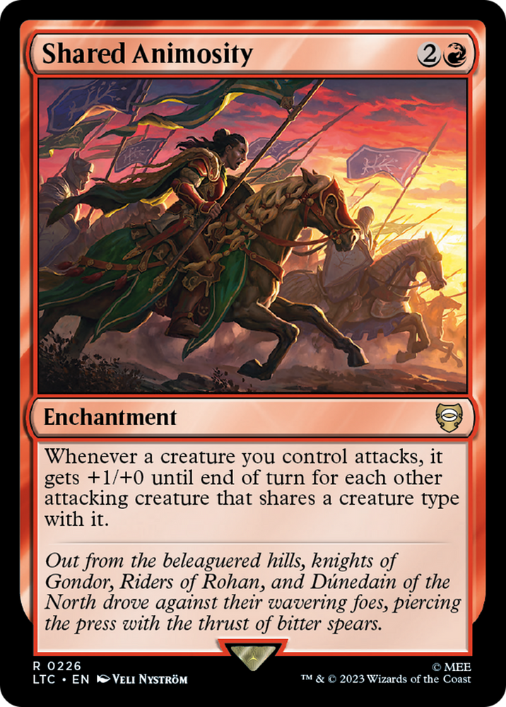 Shared Animosity [The Lord of the Rings: Tales of Middle-Earth Commander] Magic: The Gathering