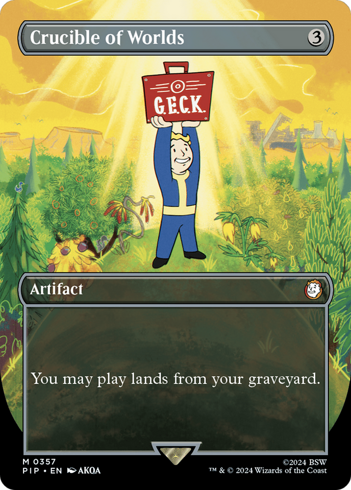 Crucible of Worlds (Borderless) [Fallout] Magic: The Gathering