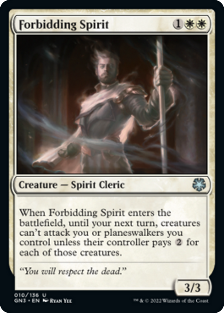 Forbidding Spirit [Game Night: Free-for-All] Magic: The Gathering