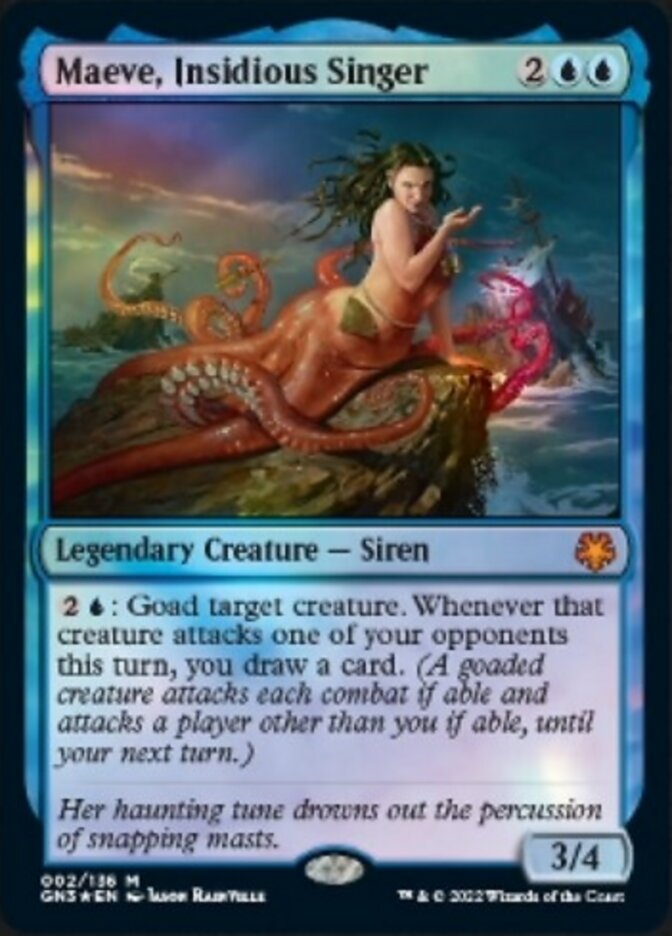 Maeve, Insidious Singer [Game Night: Free-for-All] Magic: The Gathering