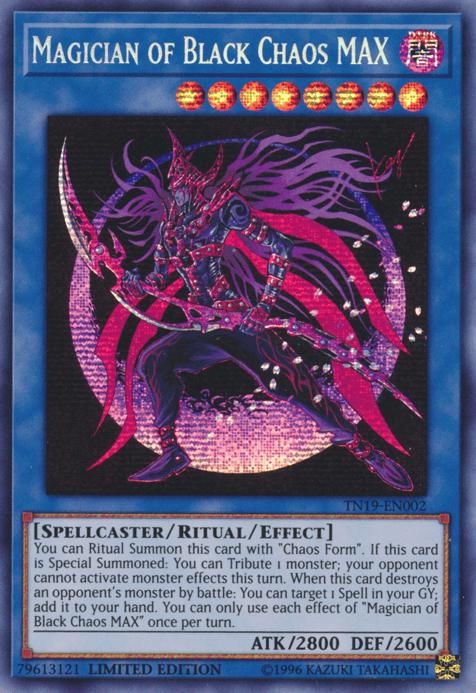 Magician of Black Chaos MAX [TN19-EN002] Prismatic Secret Rare - Yugioh Cards For Your TCG Needs!