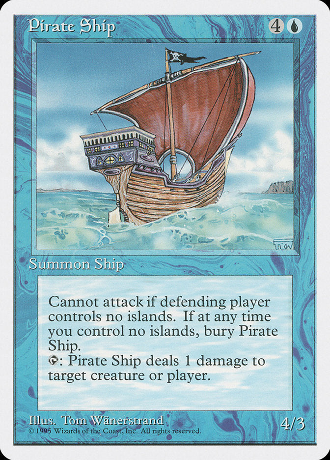 Pirate Ship [Fourth Edition] Magic: The Gathering