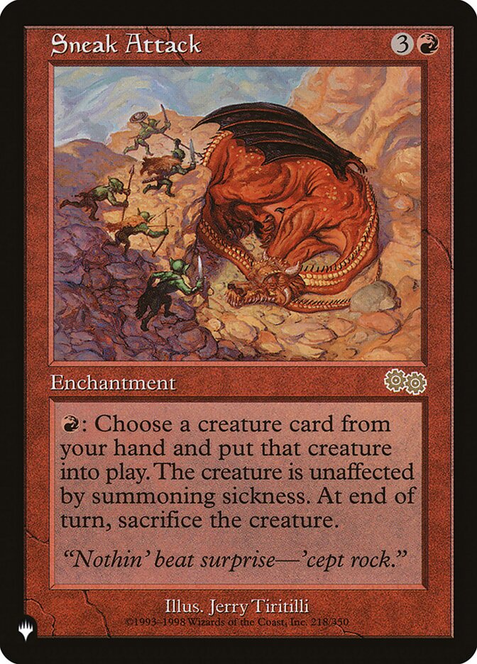 Sneak Attack [The List] Magic: The Gathering