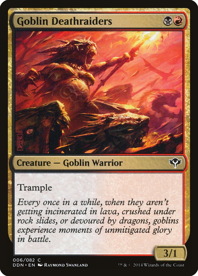 Goblin Deathraiders [Duel Decks: Speed vs. Cunning] Magic: The Gathering