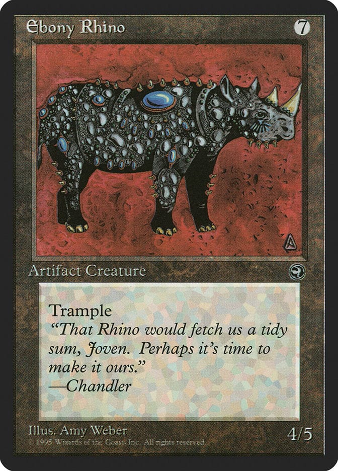 Ebony Rhino [Homelands] Magic: The Gathering