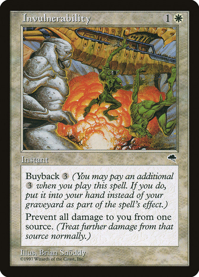Invulnerability [Tempest] Magic: The Gathering