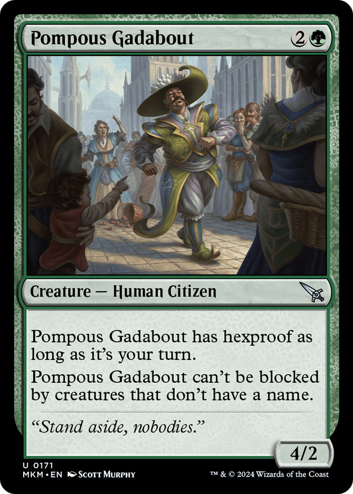 Pompous Gadabout [Murders at Karlov Manor] Magic: The Gathering