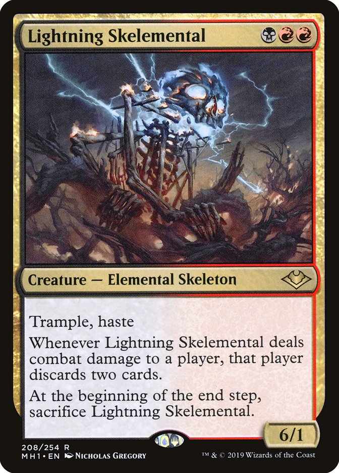 Lightning Skelemental [Modern Horizons] Magic: The Gathering