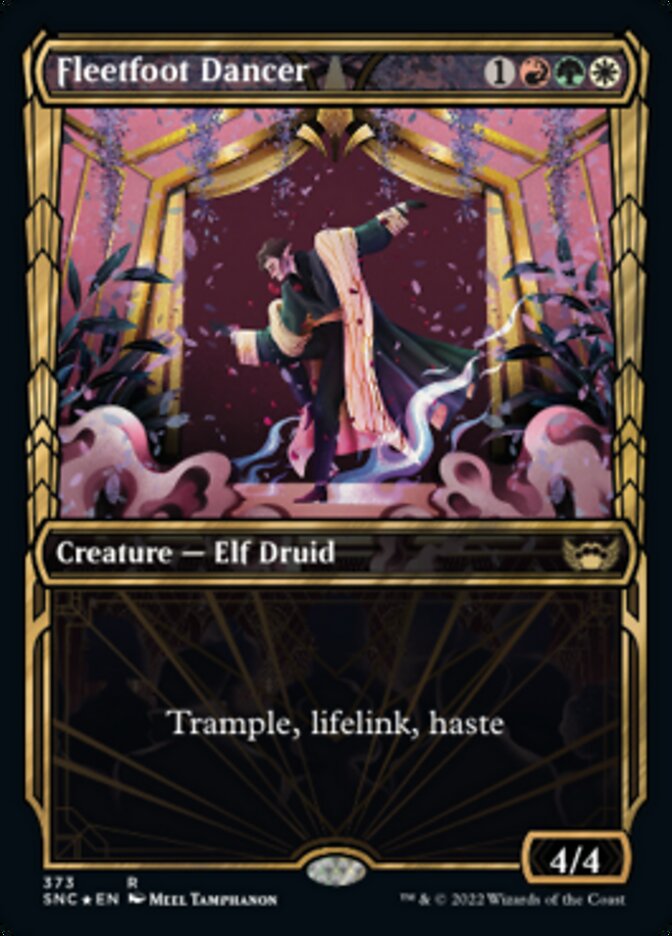 Fleetfoot Dancer (Showcase Golden Age Gilded Foil) [Streets of New Capenna] Magic: The Gathering